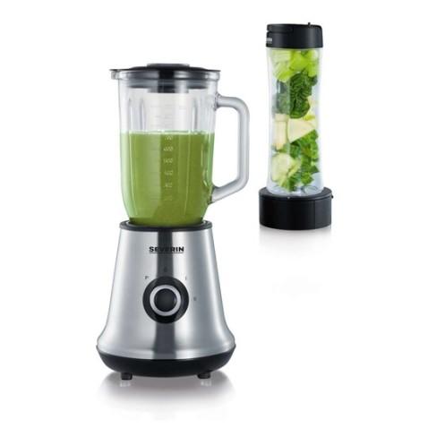 Severin SM3734, Blender Mixeur de 500 Watts 1L en Inox et noir