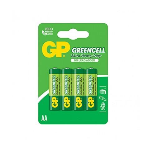 GP Greencell, Lot 4 Piles 1.5 V Jetables AA, R6