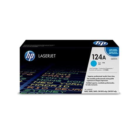 Toner Hp 124A LaserJet Original bleu - Cyan