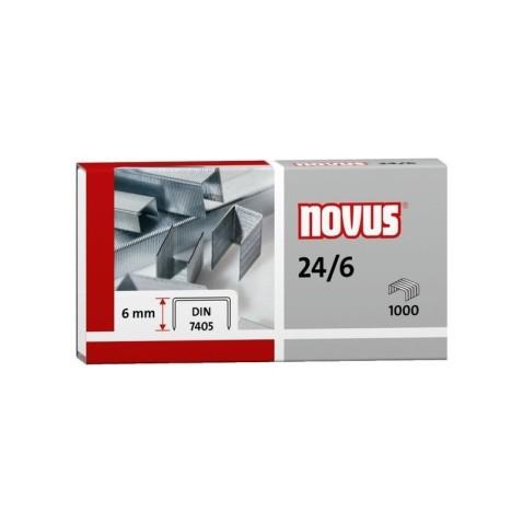 Novus 24/6 Din Super, Agrafe standard de bureau de hauteur 6mm en Acier