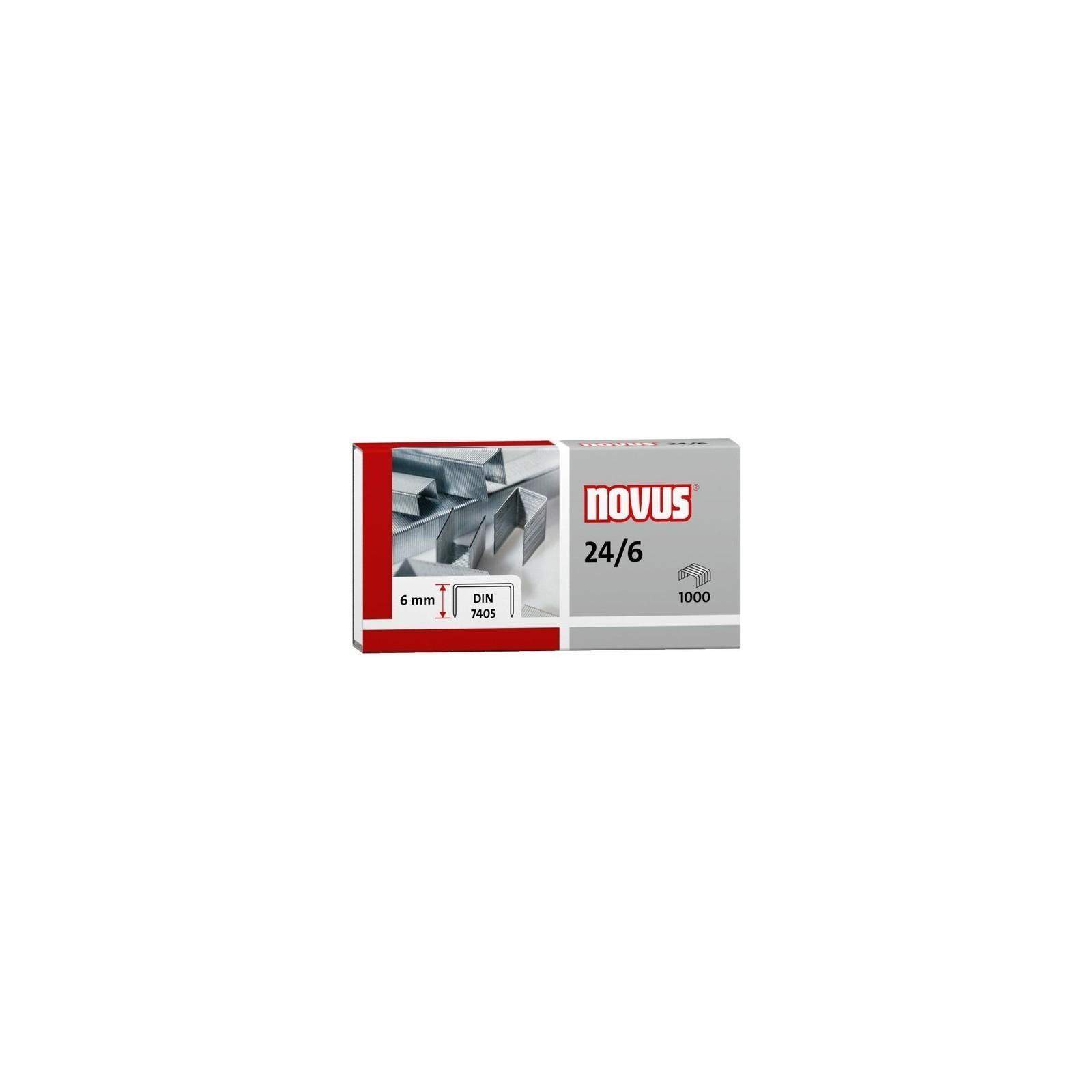 Novus 24/6 Din Super, Agrafe standard de bureau de hauteur 6mm en Acier Novus 24/6 Din Super, Agrafe standard de bureau de hauteur 6mm en Acier