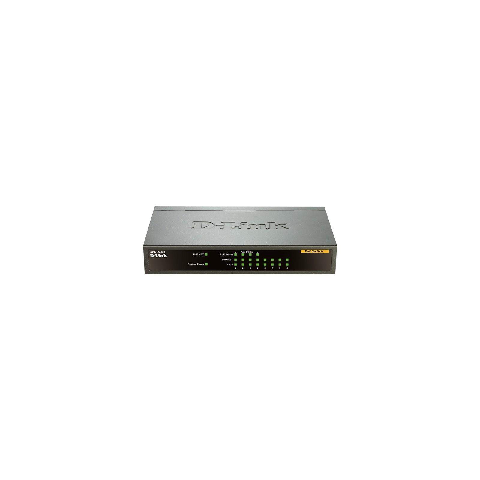 D-Link DES-1008PA, Switch Gigabit 8 Ports 10/100 Mbps Dont 4 ports PoE D-Link DES-1008PA, Switch Gigabit 8 Ports 10/100 Mbps Dont 4 ports PoE