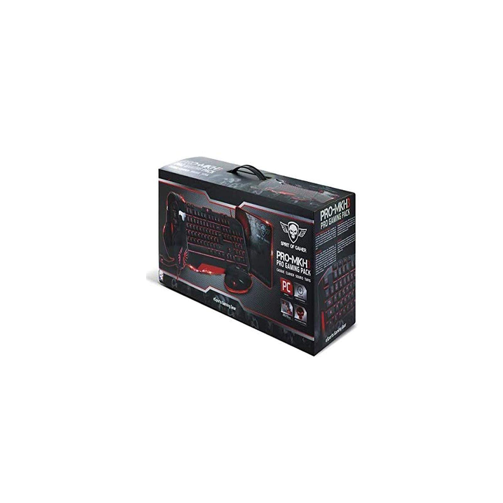 Pack Spirit Of Gamer Pro-MK3 4en1, clavier, souris, casque et tapis Gaming Pack Spirit Of Gamer Pro-MK3 4en1, clavier, souris, casque et tapis Gaming