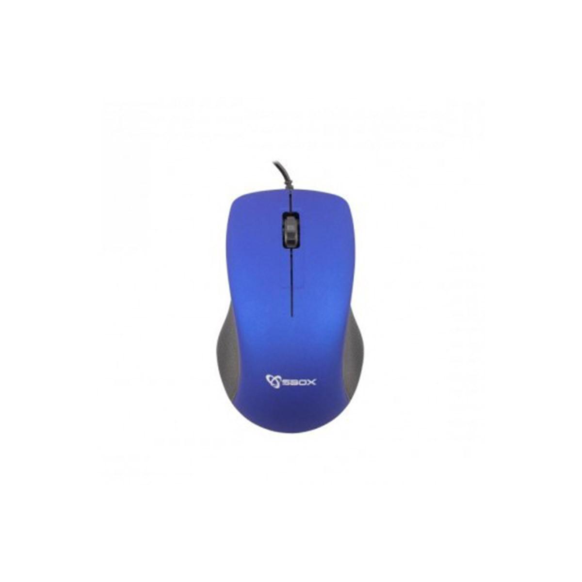 SOURIS OPTIQUE 3D SBOX BLEU M-958BL