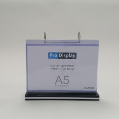 Pro Display K-6103, Porte Affiche Album A5 148 x 210 mm Transparent