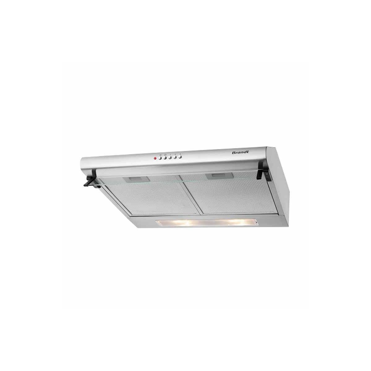 Hotte casquette Brandt BHC6601X 60 Cm Inox