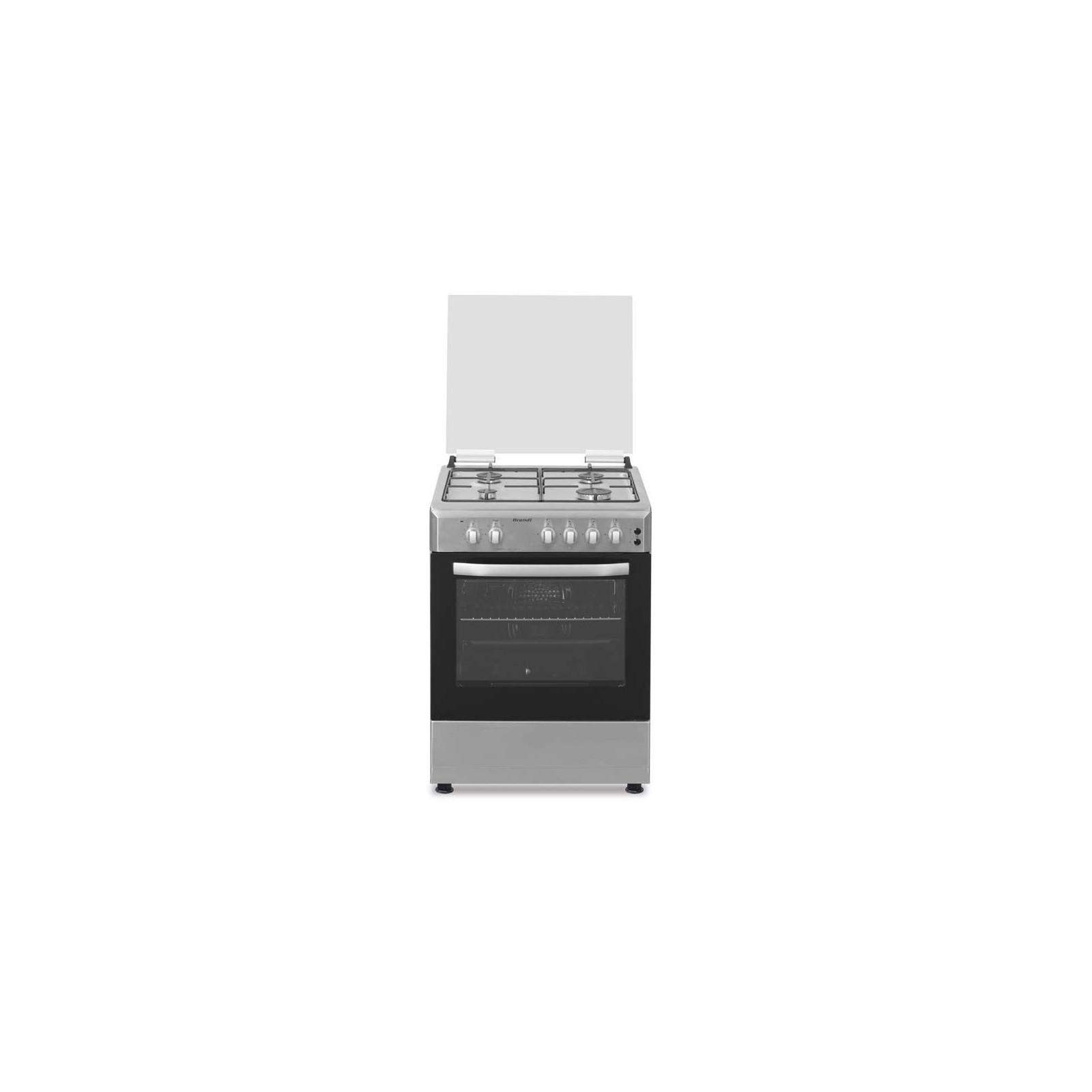 CUISINIÈRE À GAZ BRANDT BGE6241X 60 CM 4 FEUX CUISINIÈRE À GAZ BRANDT BGE6241X 60 CM 4 FEUX