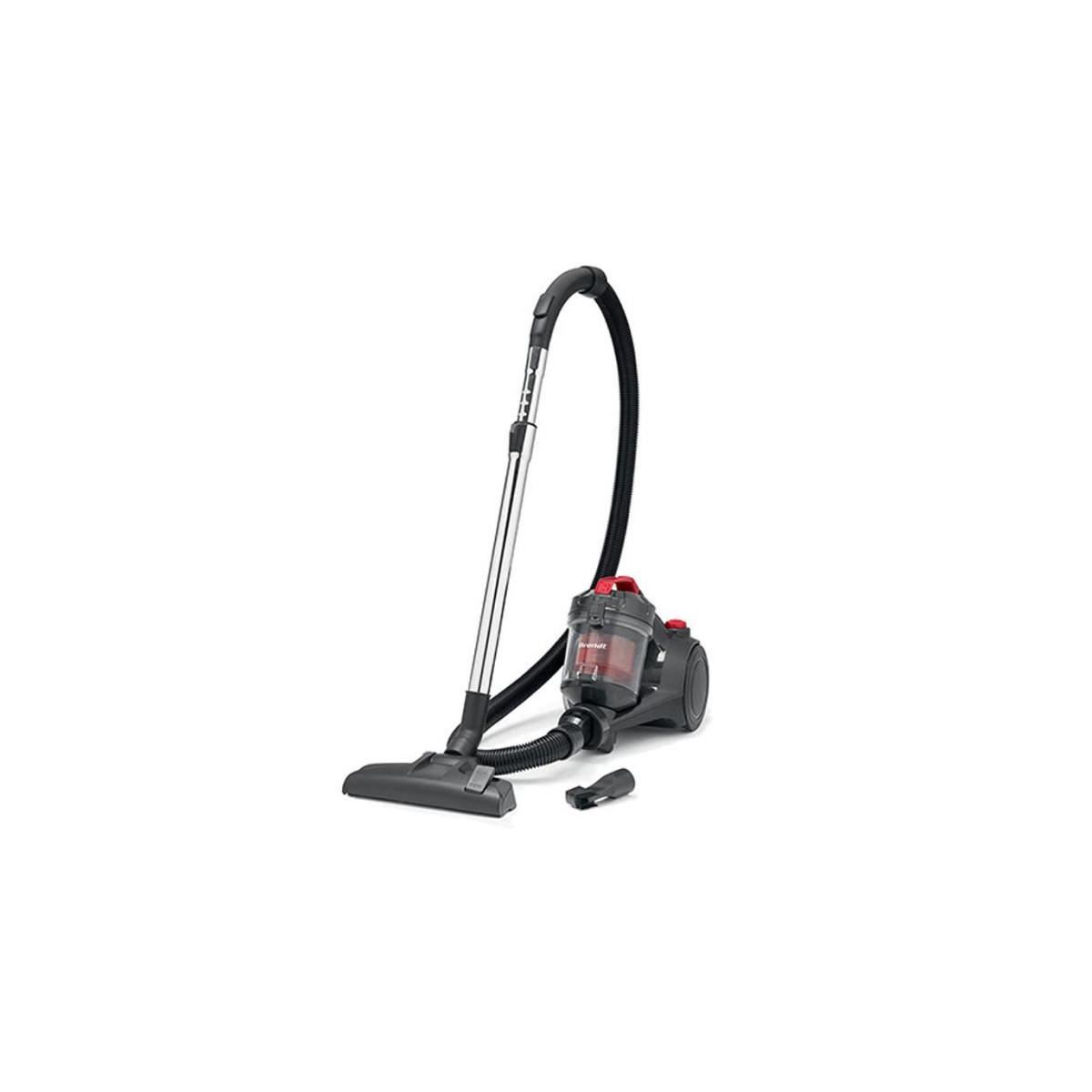 Aspirateur sans sac Brandt ASS120R 1200W Noir & Rouge