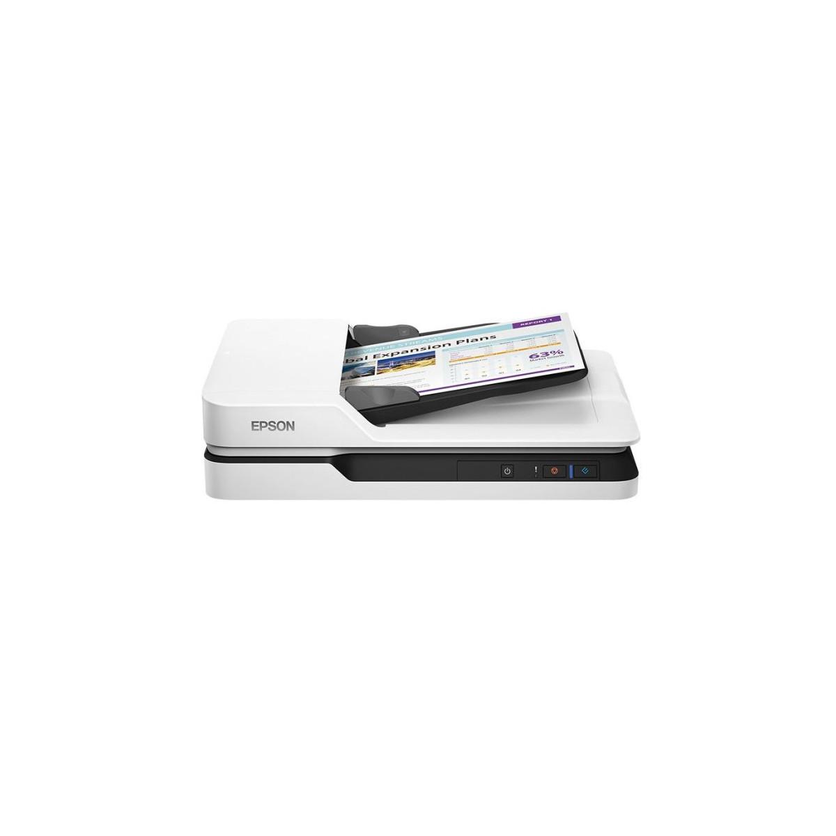 Scanner à plat Epson Workforce DS-1630 A4 Recto verso blanc