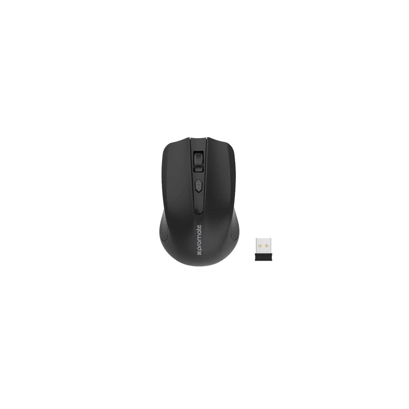 Promate CLIX-8, Souris Optique Sans fil 10m 2.4Ghz en Noir