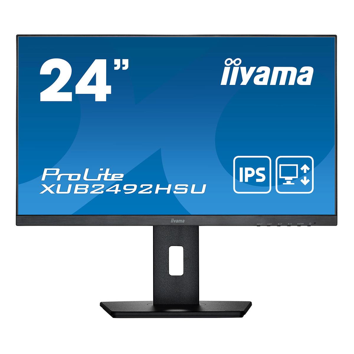 Écran PC 24 Full HD LED iiyama PROLITE XUB2492HSU-B5