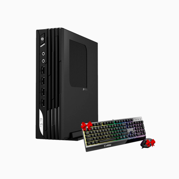 PC de bureau MSI PRO DP21 Pentium G6405 4Go 250 Go SSD (9S6-B0A411-276) Clavier & Souris Sans fil Gratuits