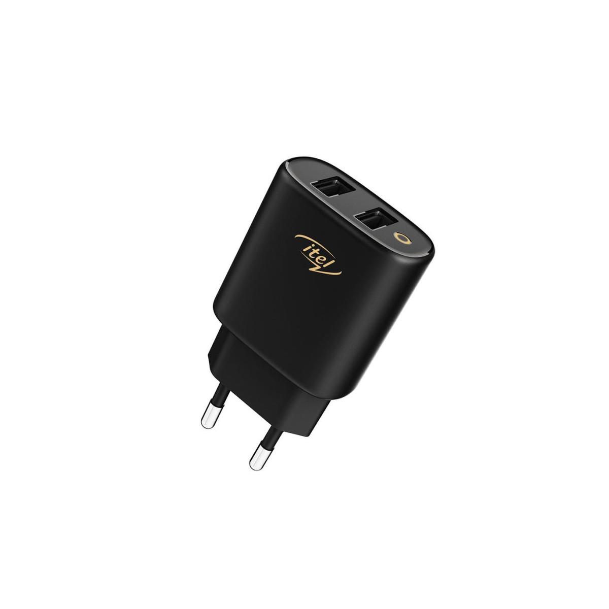 Chargeur ITEL EU ICW-101EC 10W noir double ports