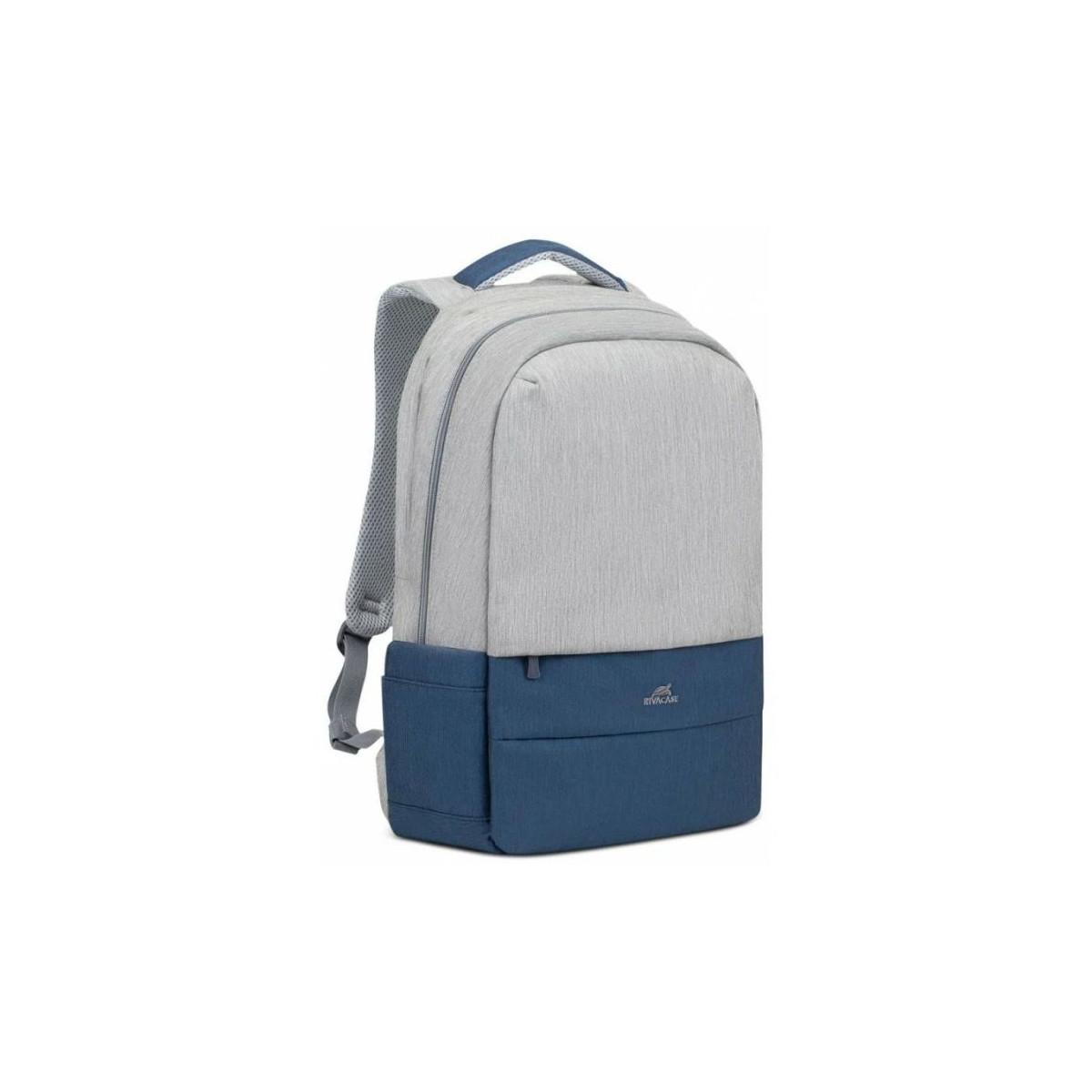 Sac à dos RIVACASE 7567 pour PC Portable 17.3 gris & bleu