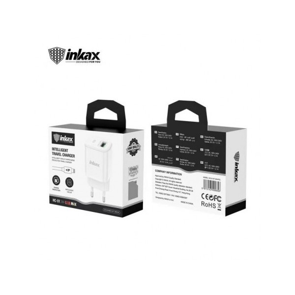 Chargeur INKAX HC-01 USB 2.1A