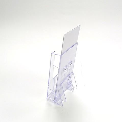 Pro Display K-301, Porte Dépliant 10 x 21 cm Transparent 