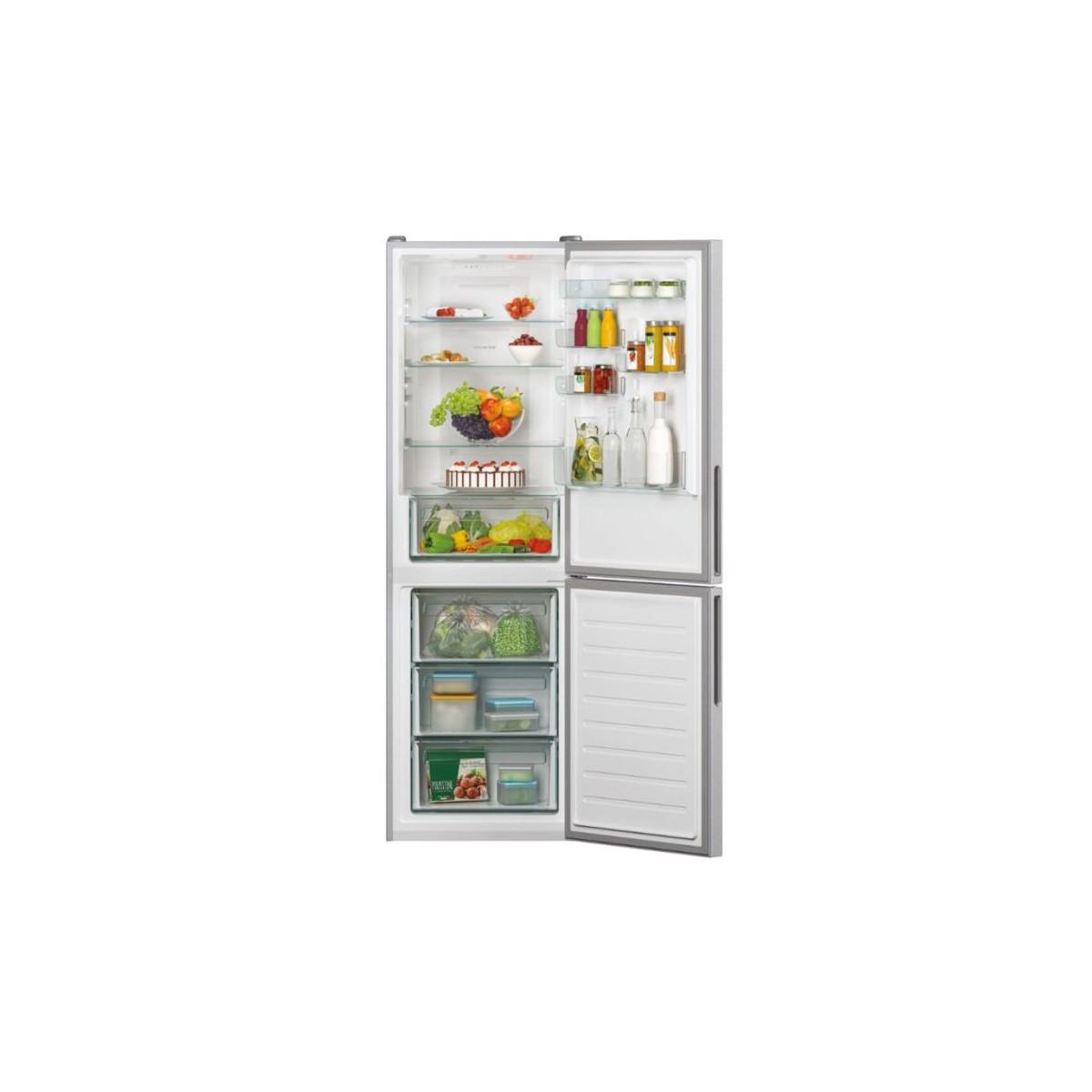 Réfrigérateur CANDY combiné CCE3T618FSD Silver