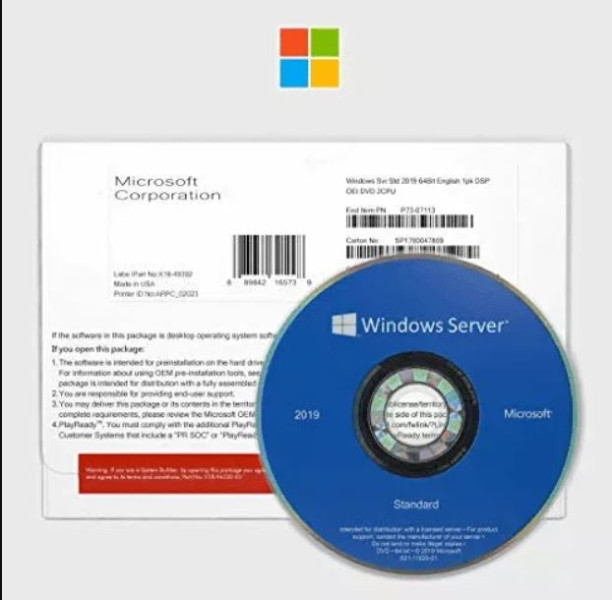 Microsoft Windows Server Standard 2019 16 cœurs