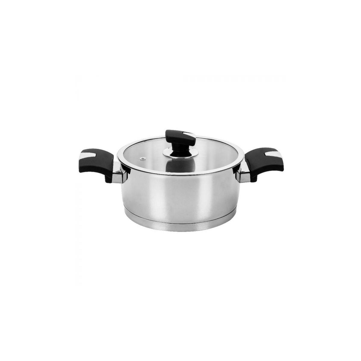 Faitout 22 cm en inox COSMOS TEM W40122F