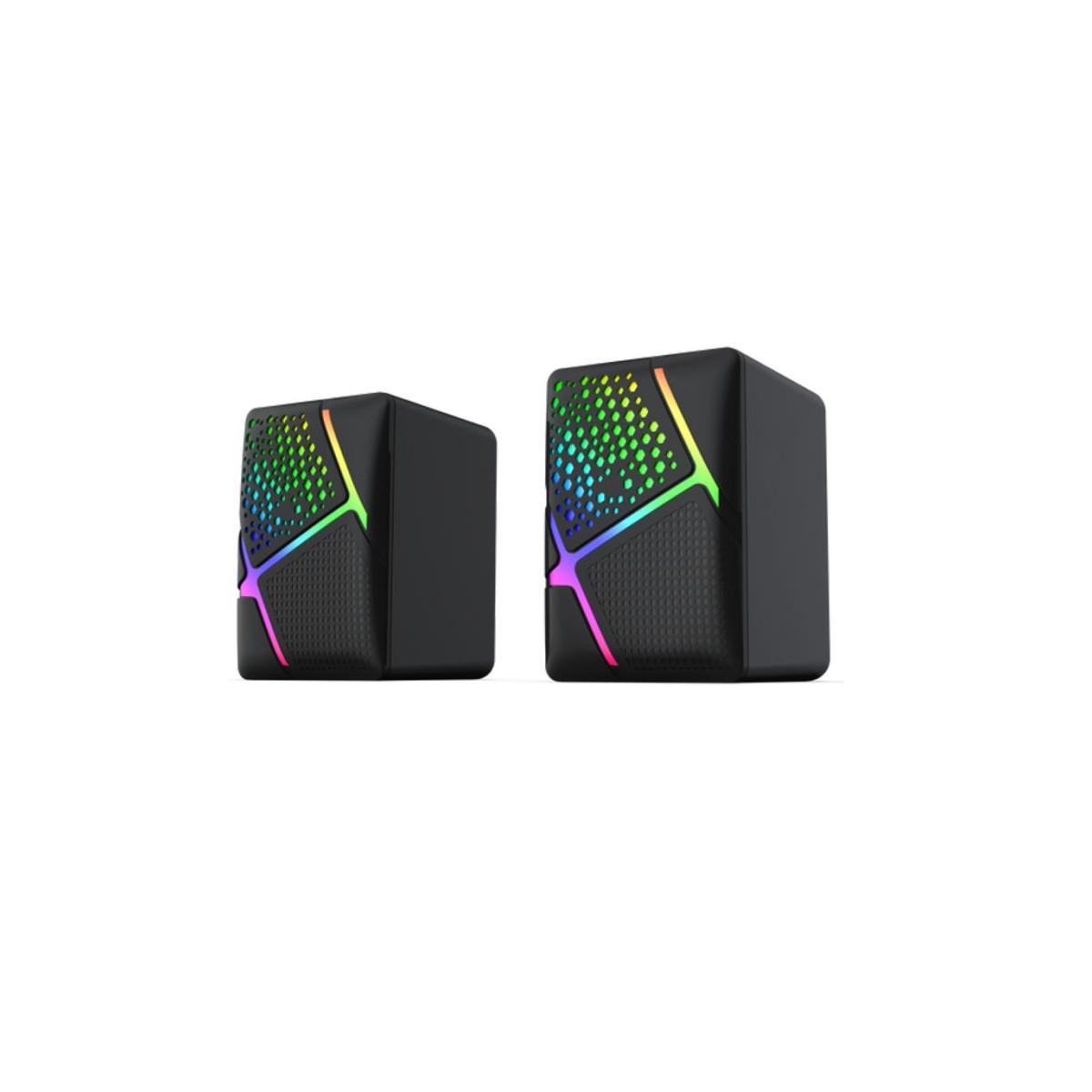 Haut Parleur Filaire Starwave WS0123 RGB - Noir