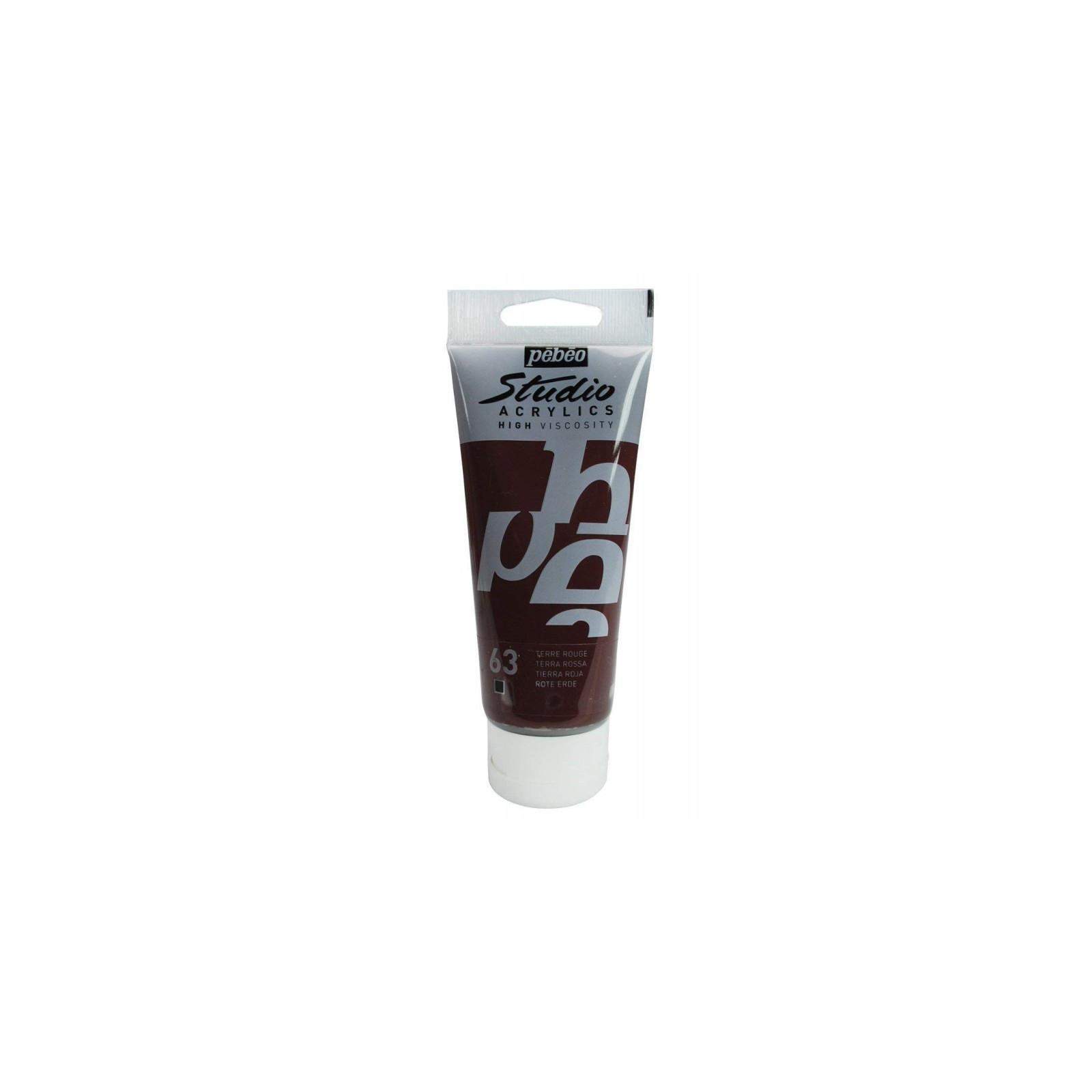 Peinture Acrylique Pébéo Studio 100ml Terre Rouge 63 Peinture Acrylique Pébéo Studio 100ml Terre Rouge 63