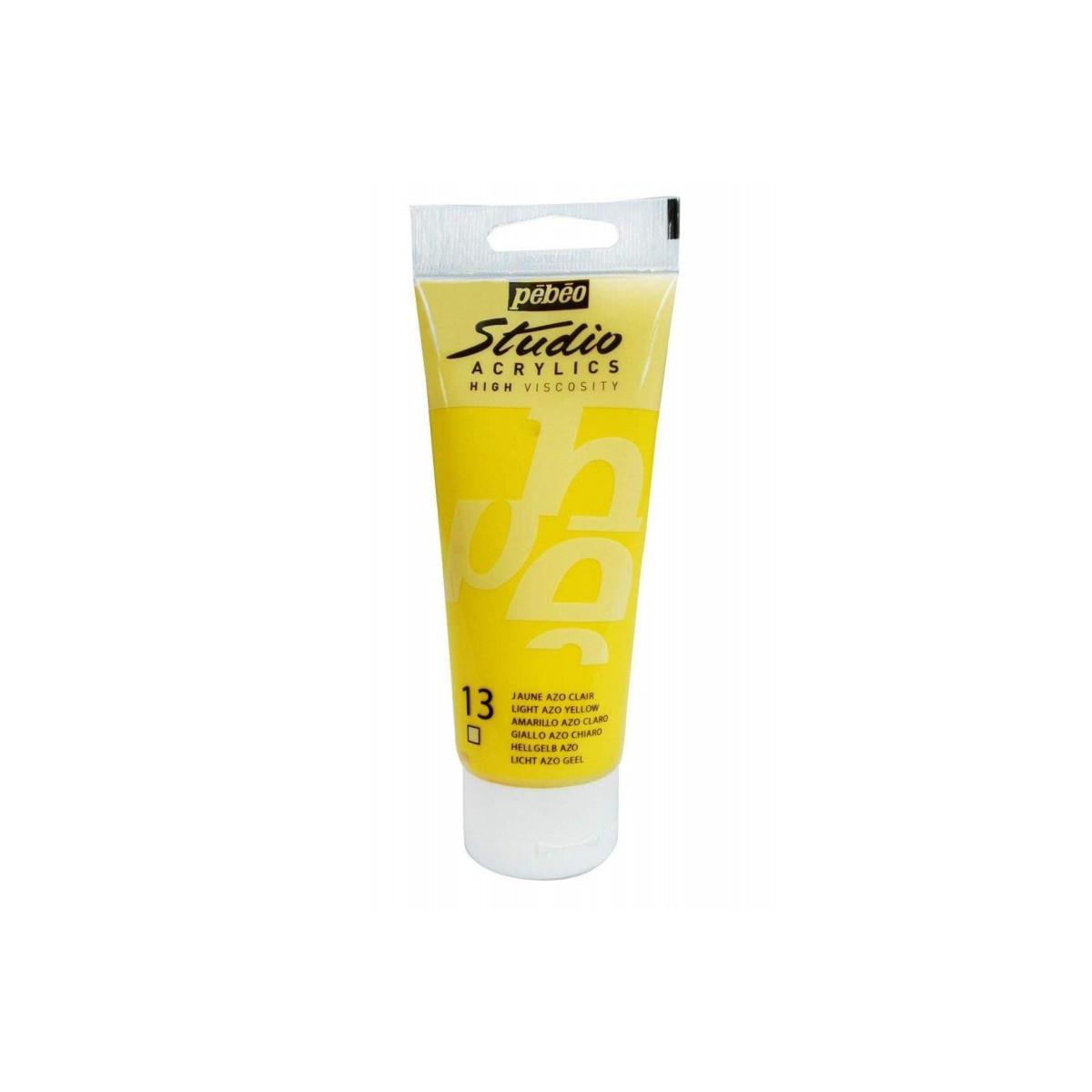 Peinture Acrylique Studio Pébéo 100ml jaune azo clair 13