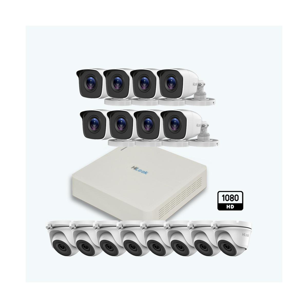 Pack 16 caméras de surveillance Hilook + DVR 16 PORTS