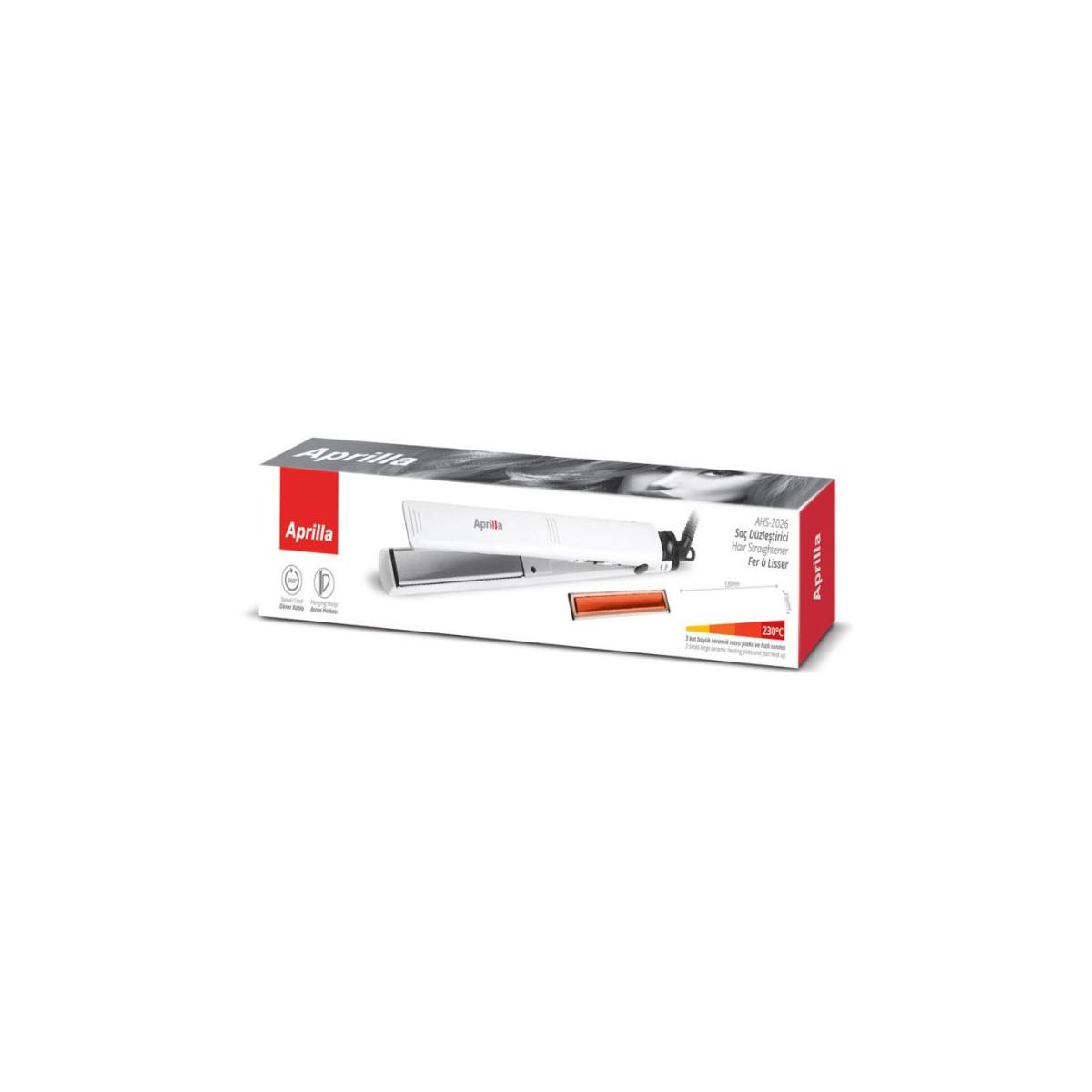 Lisseur Cheveux APRILLA AHS-2026 en Céramique - Blanc