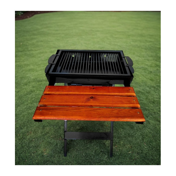 Barbecue à charbon avec grille de 50 cm en métal