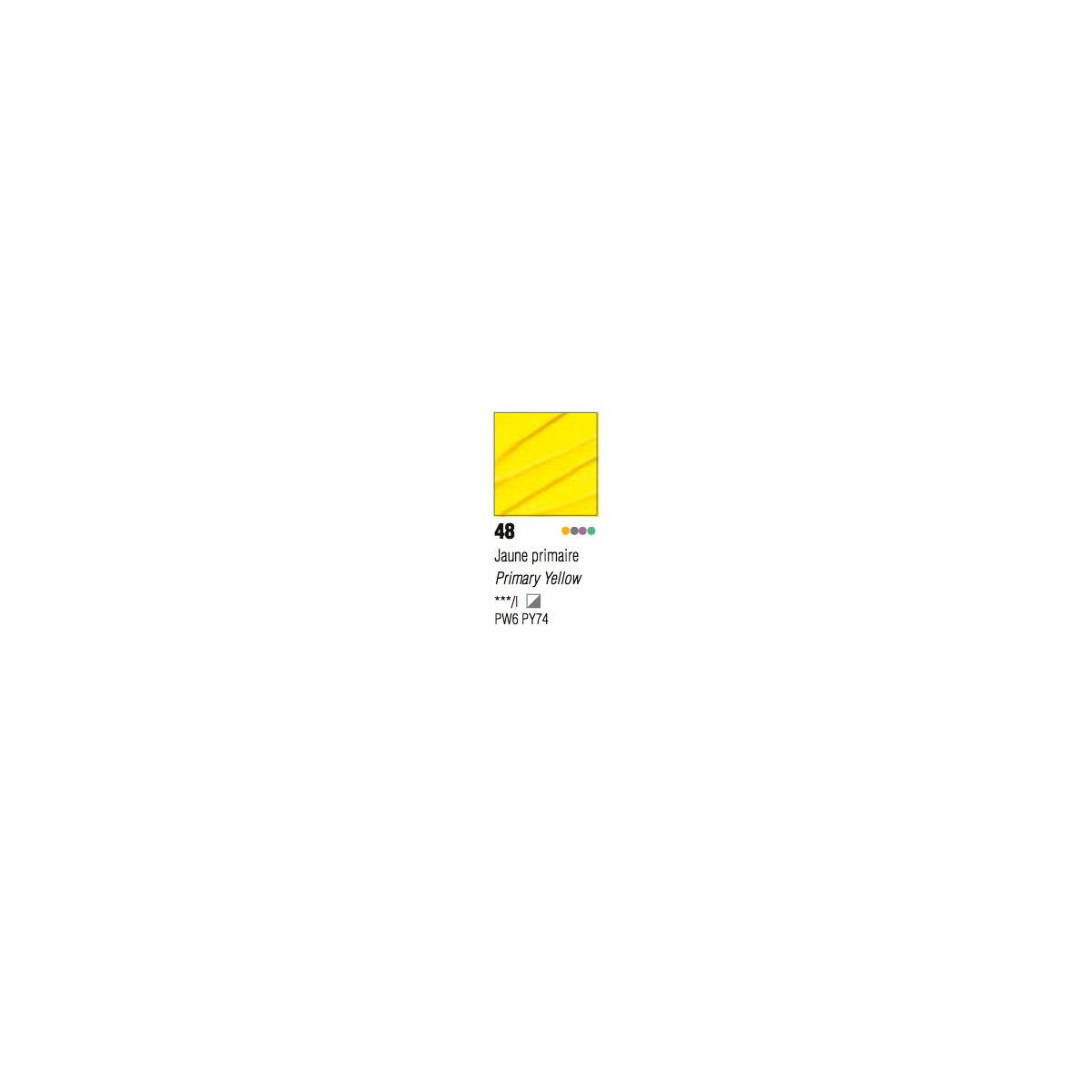 Peinture Acrylique Studio Pébéo 100ml Jaune Primaire 48