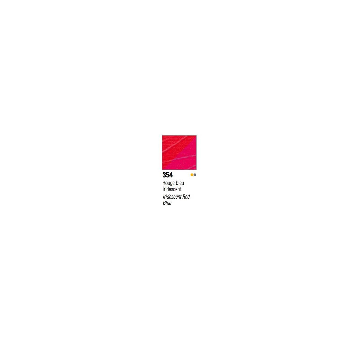 Peinture Acrylique Studio Pébéo 100ml Rouge Bleu Iridescent 354