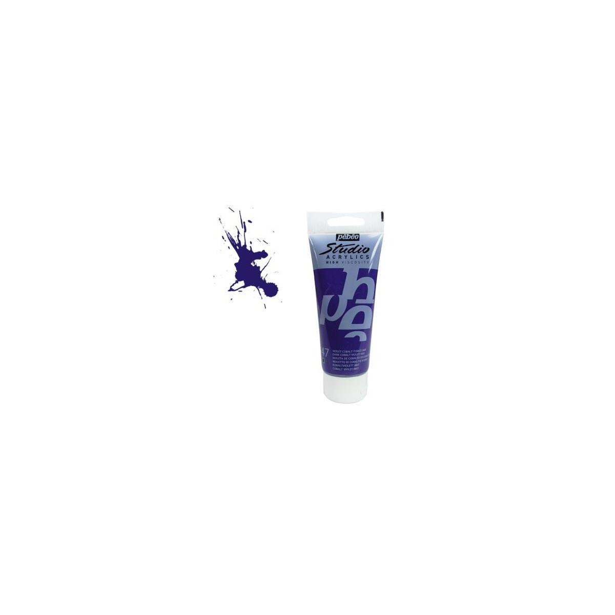 Peinture Acrylique Studio Pébéo 100ml Violet Cobalt 47