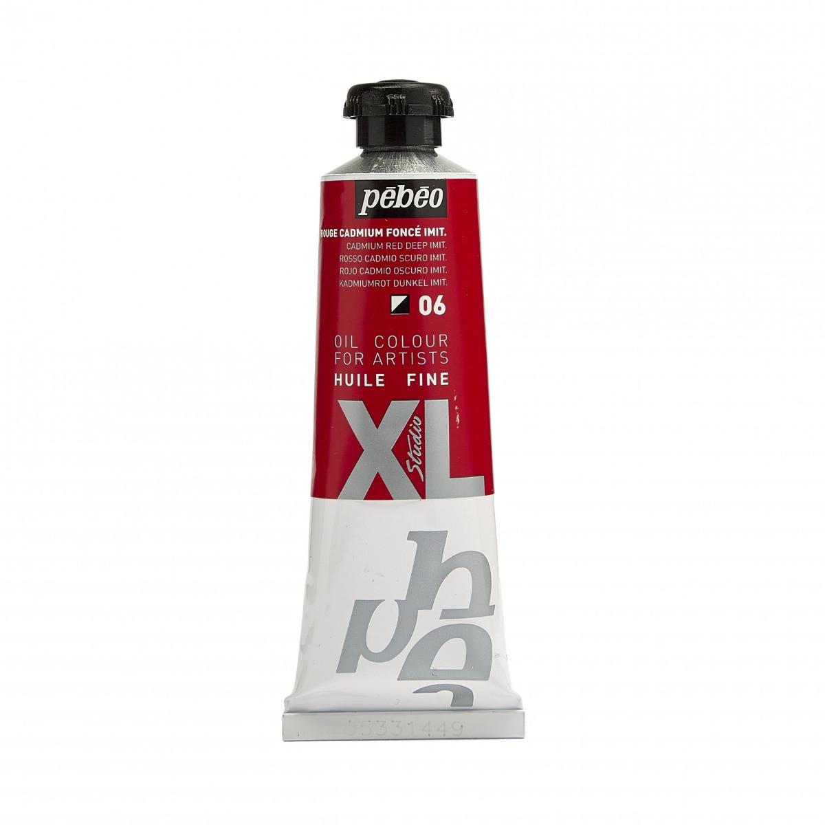 Peinture à l'huile Studio XL Pébéo 37ml Rouge Cadmium Foncé Imitation 06