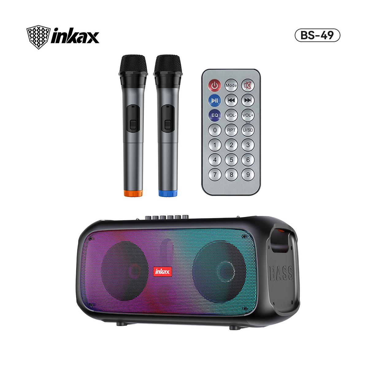 Haut Parleur Sans Fil Portable INKAX BS-49 Noir