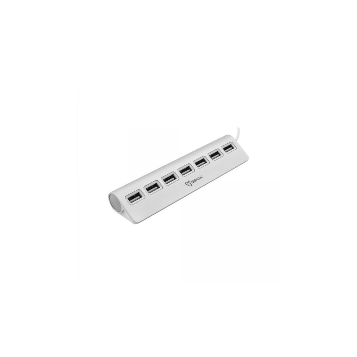 HUB USB SBOX H-207 7 Ports - Silver