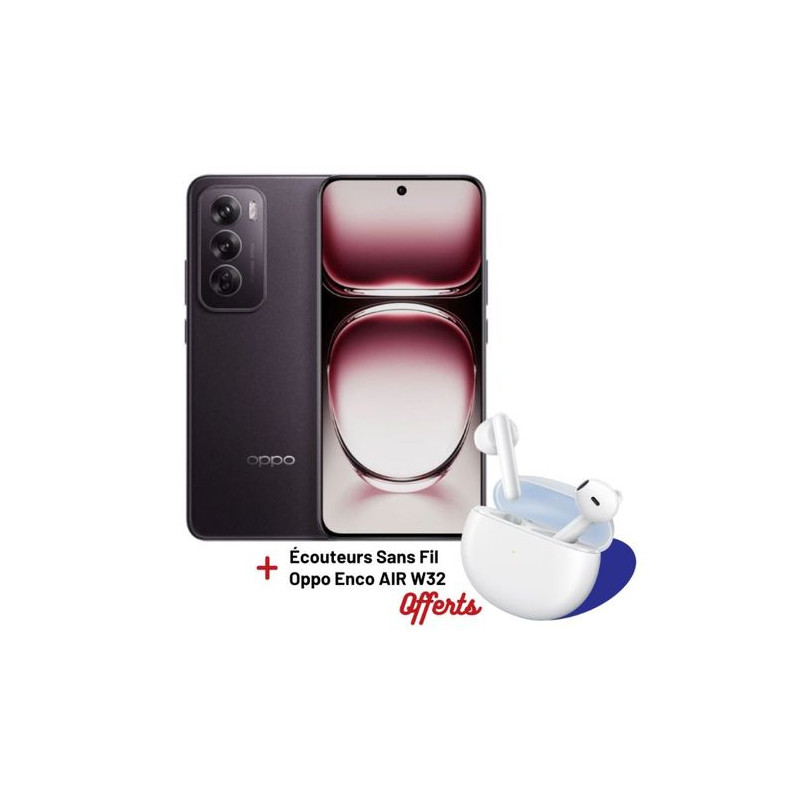 Smartphone Oppo Reno 12 5G 12 Go 512Go + Buds Enco W32 Cadeaux Tunisie Smartphone Oppo Reno 12 5G 12 Go 512Go + Buds Enco W32 Cadeaux Tunisie