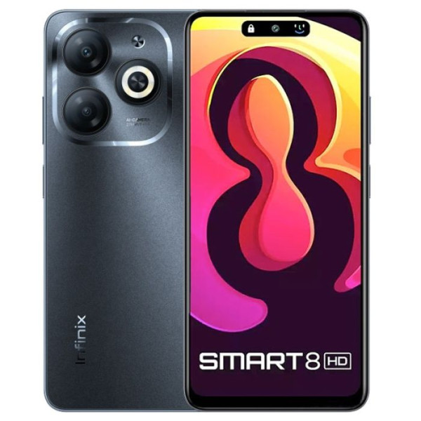 Smartphone INFINIX Smart 8 HD 2Go 64Go Noir-Tunisie