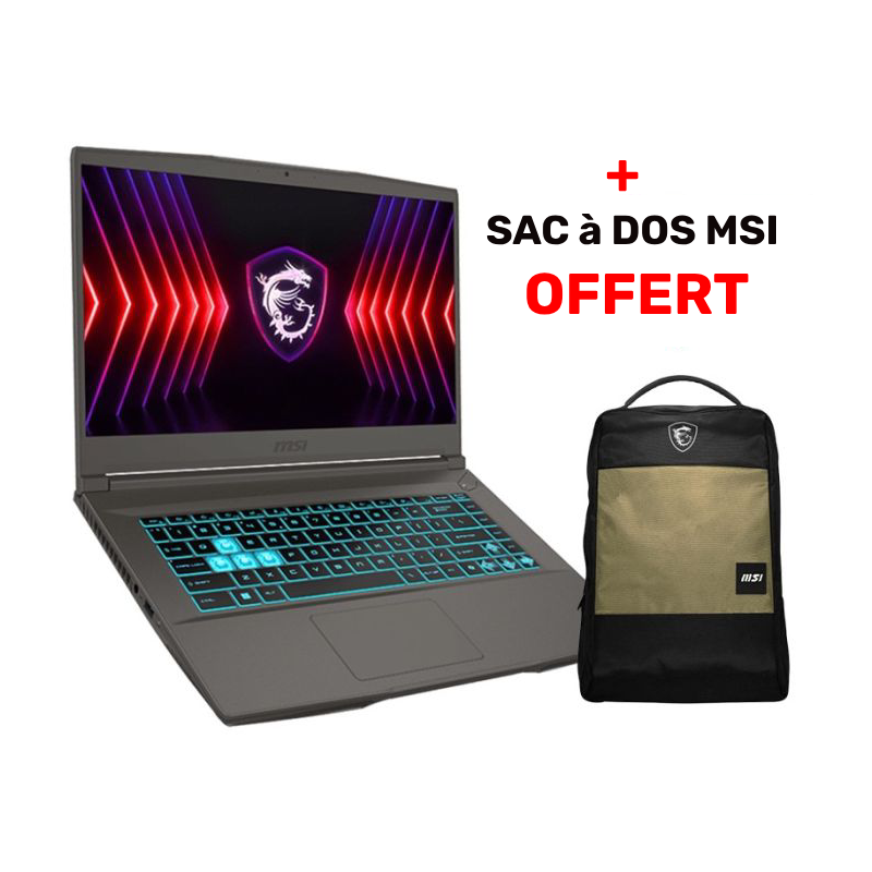 PC Portable Gamer MSI Thin 15 B13UCX i7 13è Gén 8Go RTX 2050 PC Portable Gamer MSI Thin 15 B13UCX i7 13è Gén 8Go RTX 2050