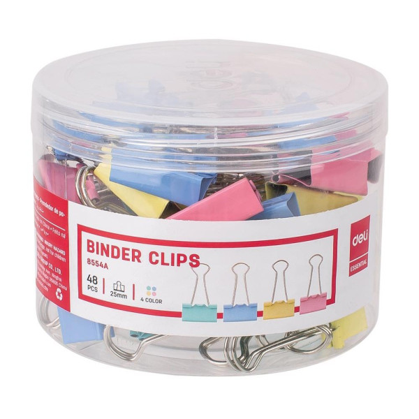 Boite de 48 clips  25 MM couleur - Tunisie | Numedia