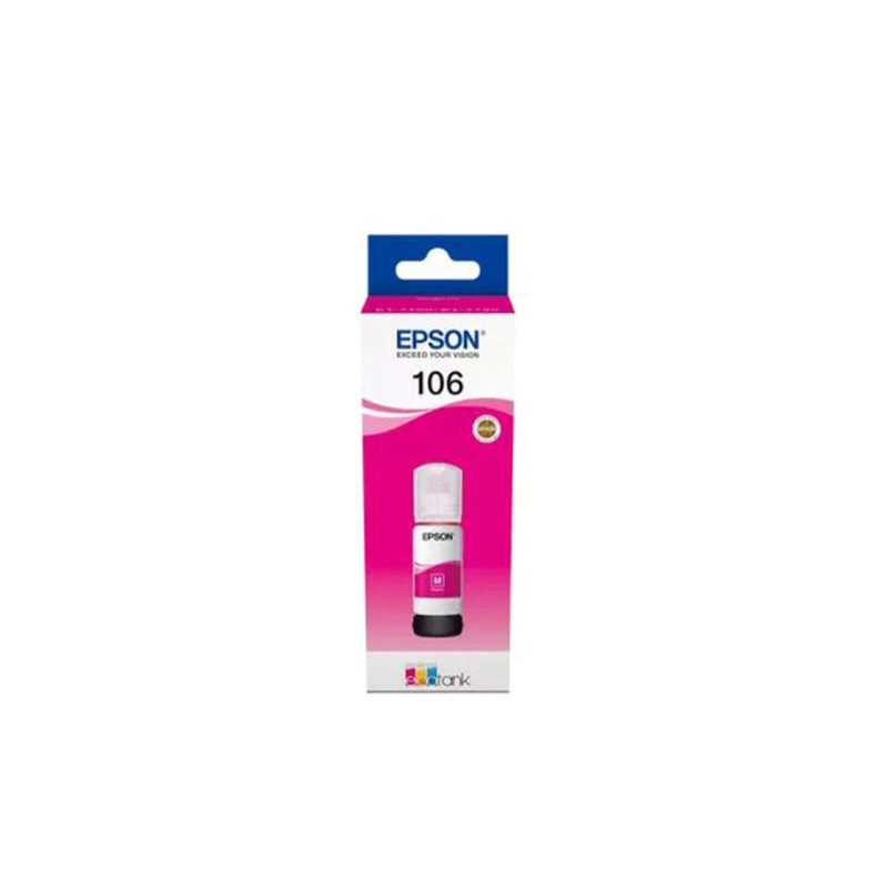 Bouteille d'encre d'origine EPSON ECOTANK 106 magenta Bouteille d'encre d'origine EPSON ECOTANK 106 magenta