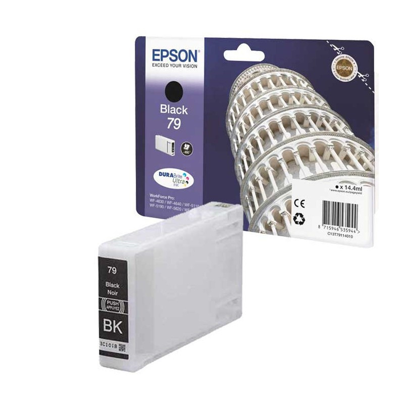 Cartouche d'encre EPSON Original T79 - Noir (C13T70234010) Cartouche d'encre EPSON Original T79 - Noir (C13T70234010)