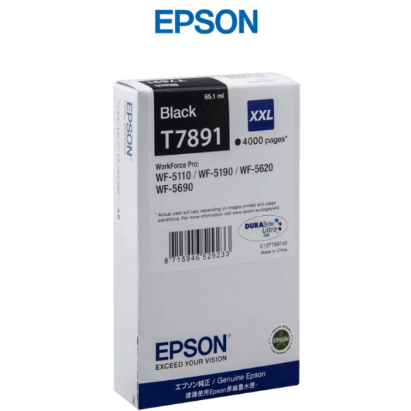 Cartouche Epson originale T7891 (NOIR) C13T789140