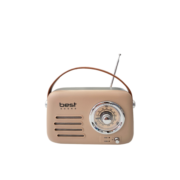 Enceinte Radio Bluetooth Best Sound T10 marron clair