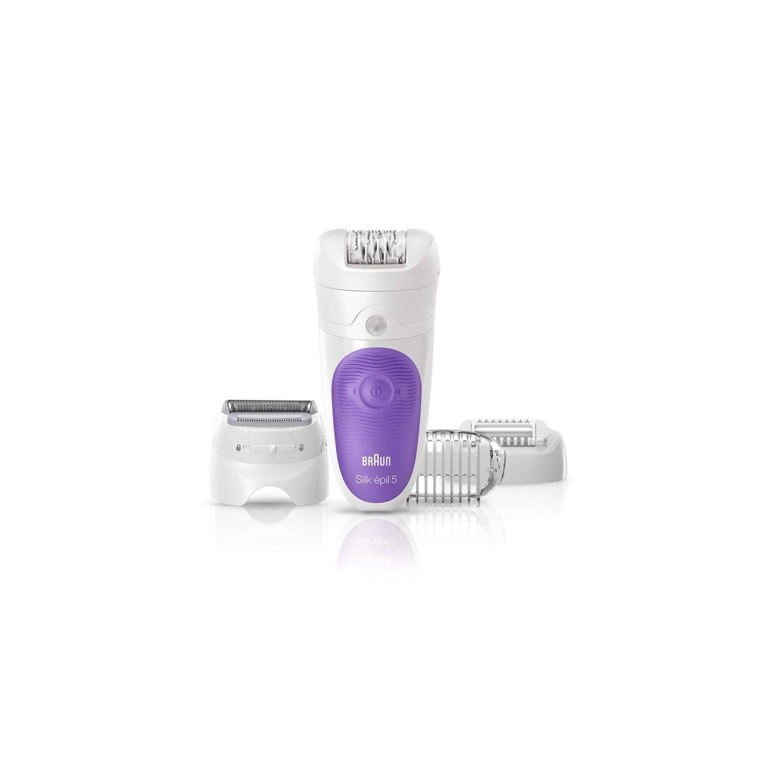 Braun Silk-Épil 5, épilateur sans fil Legs & Body en blanc & violet Braun Silk-Épil 5, épilateur sans fil Legs & Body en blanc & violet