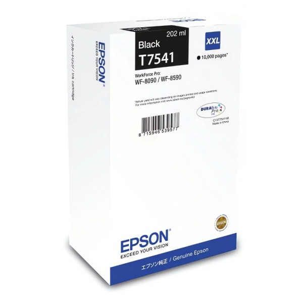 Cartouche D'encre Original EPSON T7541 - Noir (C13T754140)