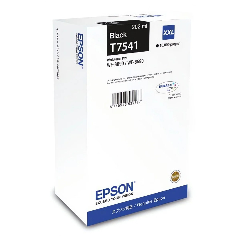 Cartouche D'encre Original EPSON T7541 - Noir (C13T754140) Cartouche D'encre Original EPSON T7541 - Noir (C13T754140)