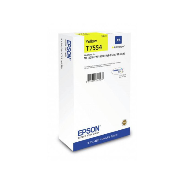 Cartouche D'encre Original EPSON T7554 - Jaune (C13T755440)