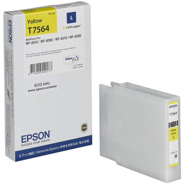 Cartouche D'encre jaune Original EPSON T7564 C13T756440