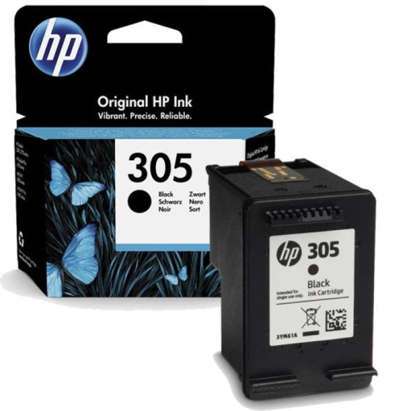 Cartouche d'encre noire originale HP 305