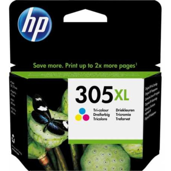 Cartouche d'encre originale tricolore HP 305XL à haut rendement